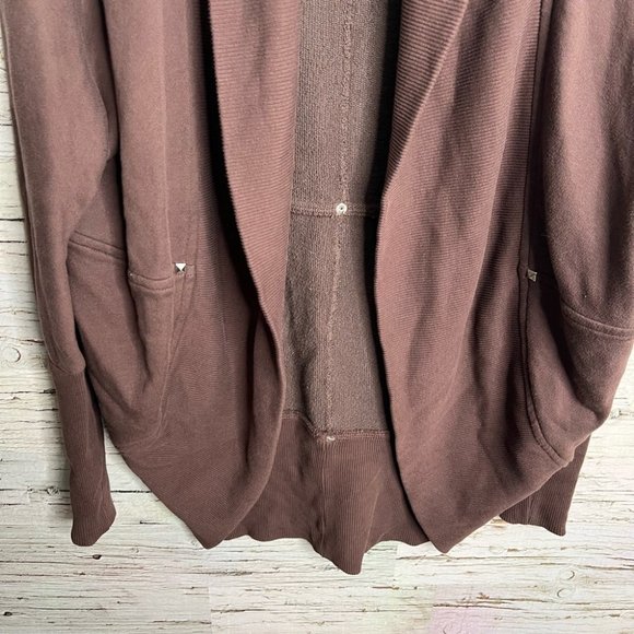 Aritzia WILFRED Diderot brown Cocoon Cardigan Sweater Size X-Small - Picture 4 of 8